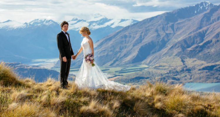 Ramzi Habibi with his wife, Masiela Lusha on their wedding day.